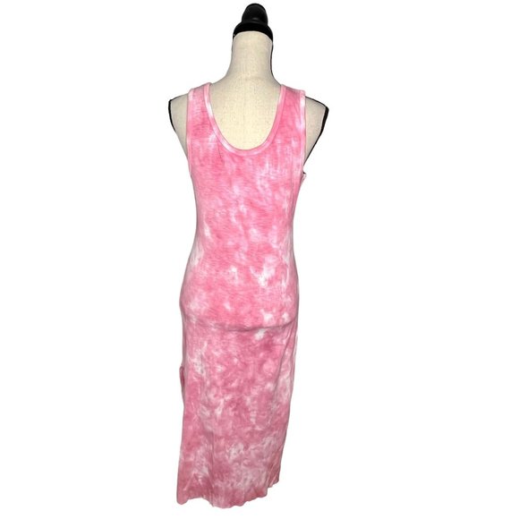 LoveShackFancy Citra Millenial Pink Hand Dye Midi Dress Women's Size Medium M - Picture 3 of 8